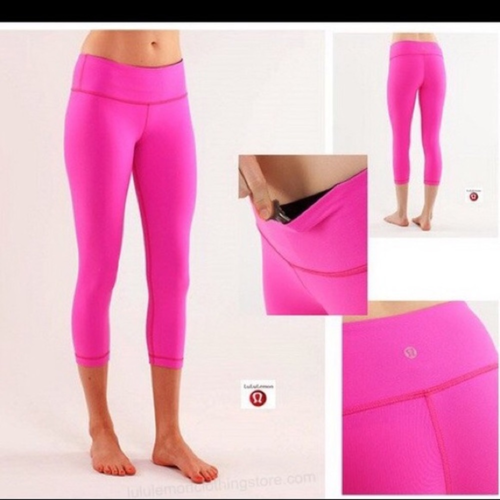 Lulu lemon wunder under cropped reversible pants